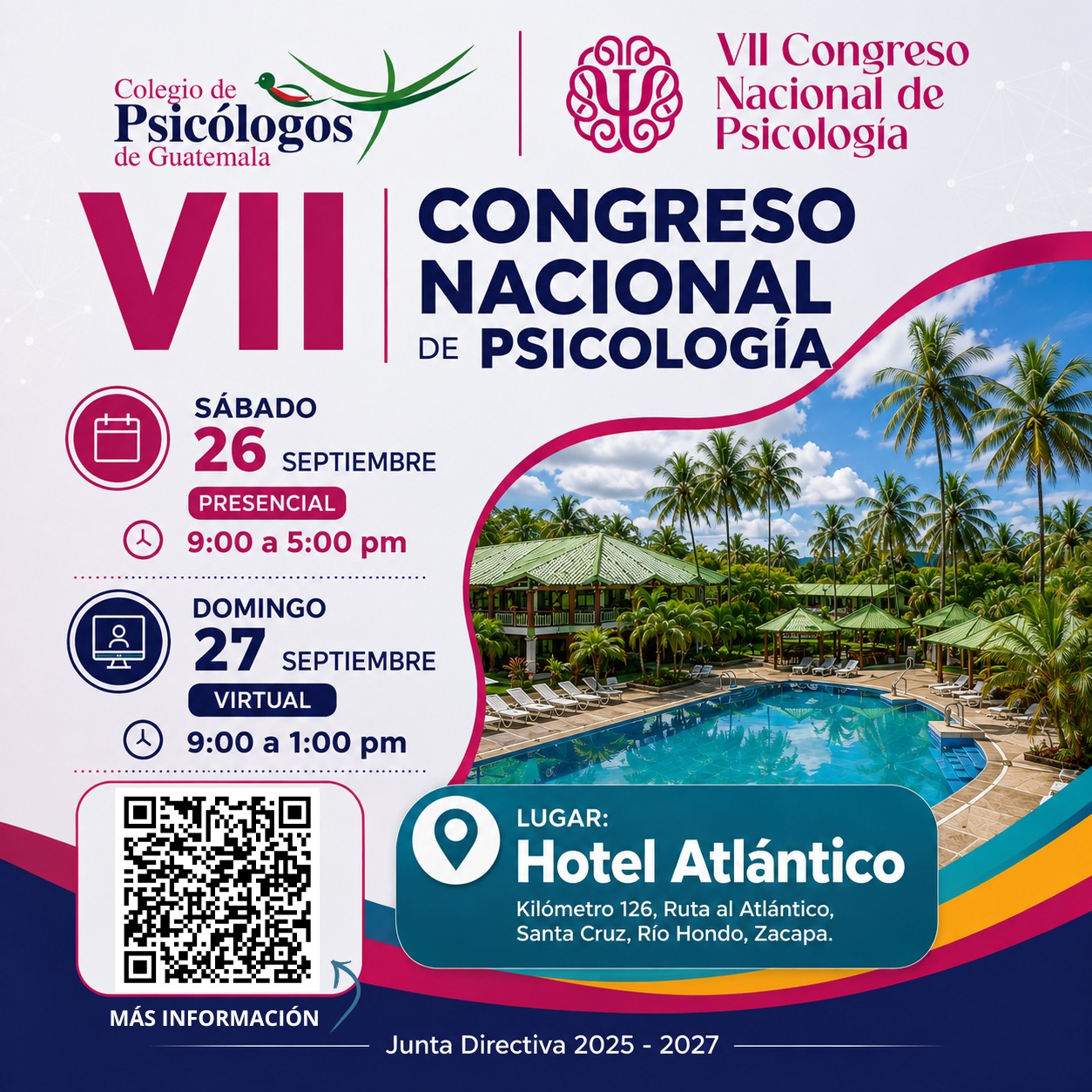 VII Congreso Nacional de Psicología ZACAPA - VIRTUAL - 27 de Septiembre de 2026