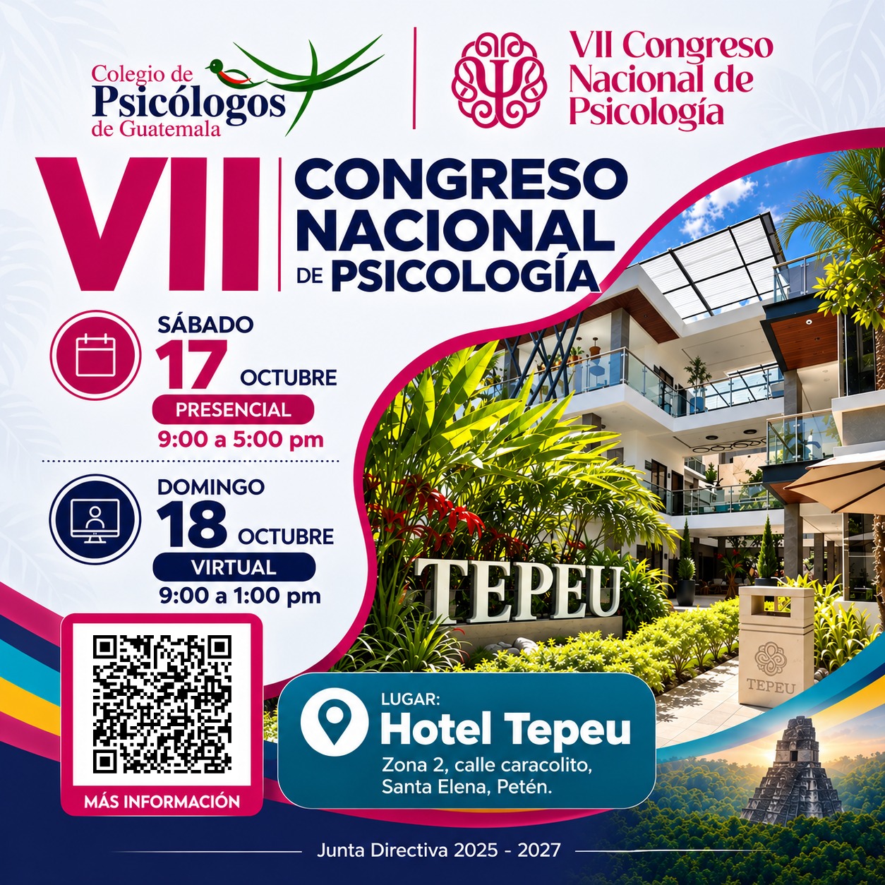 VII Congreso Nacional de Psicología PETÉN - VIRTUAL - 18 de Octubre de 2026